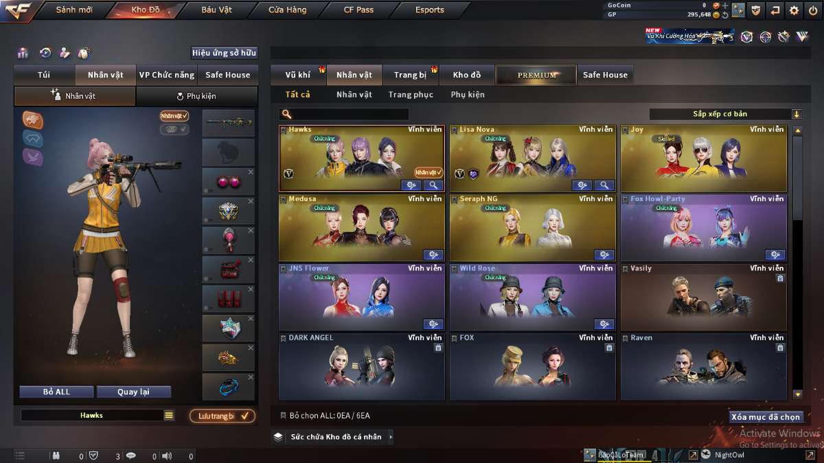 shop acc cf uy tin gia re